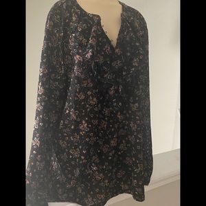 3X - Lauren Ralph Lauren Lace Floral Top